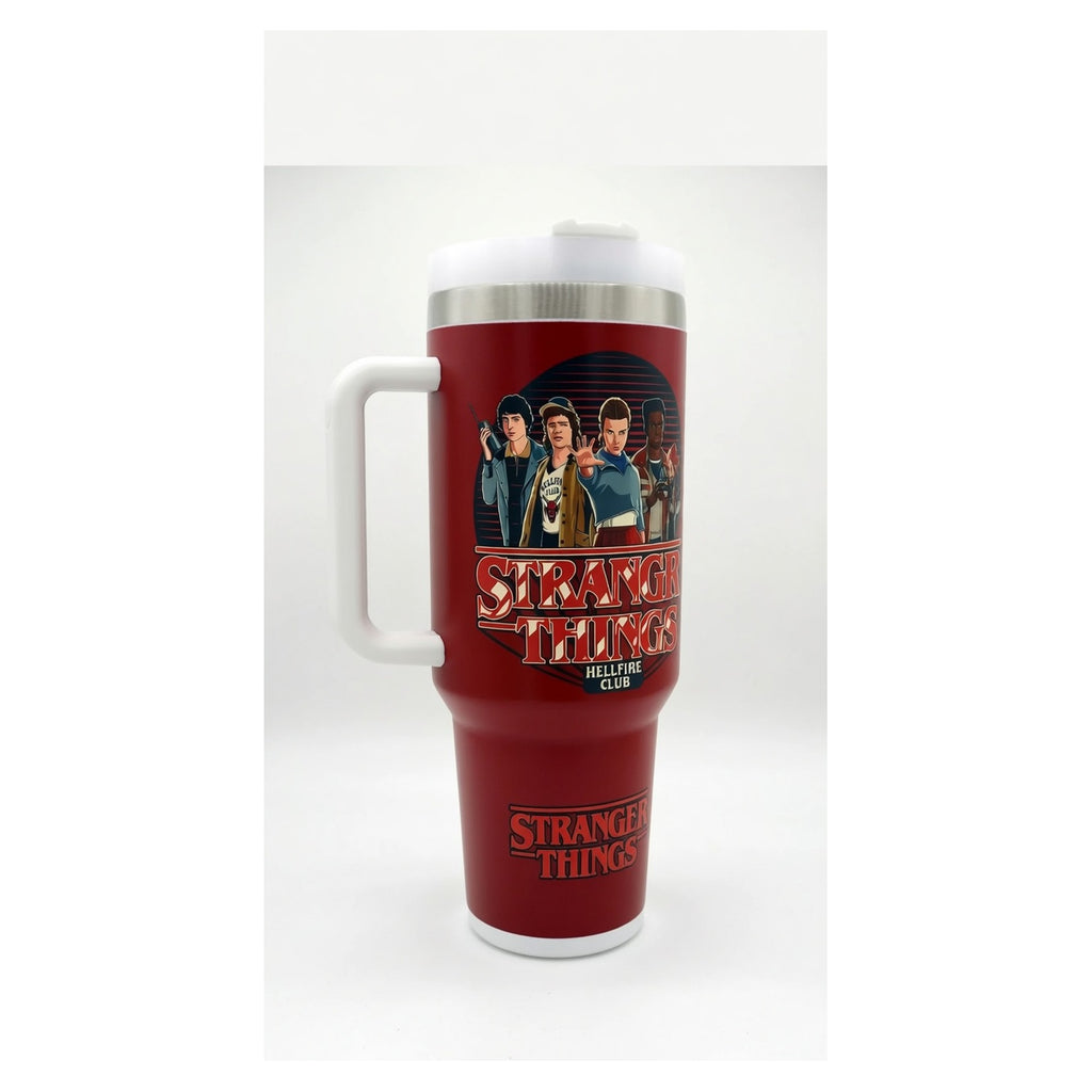 Vaso térmico 40 oz stranger things hellfire club acero inox