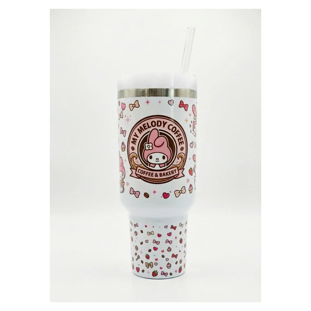 Vaso Tumbler Térmico 40oz – Diseño My Melody Sanrio Rosa