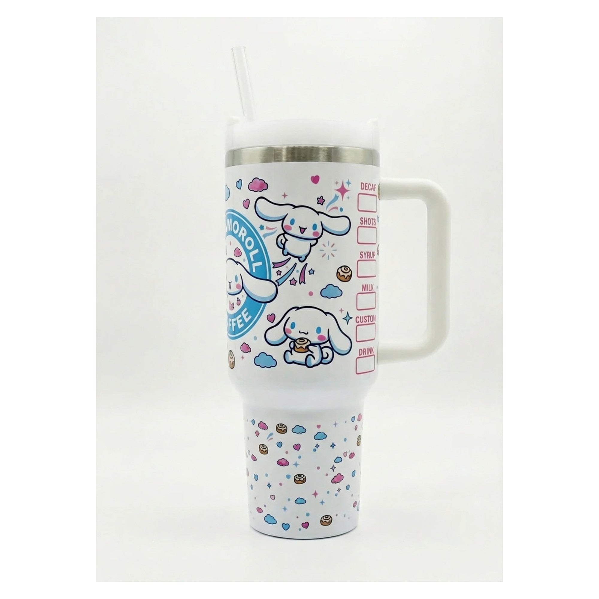 Vaso Tumbler Térmico 40oz – Diseño Cinnamoroll Coffee Sanrio