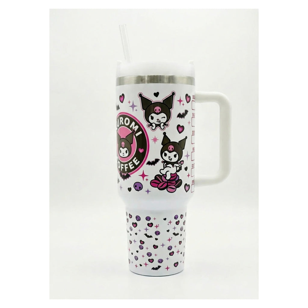 Vaso Tumbler Térmico 40oz – Diseño Kuromi Coffee Sanrio