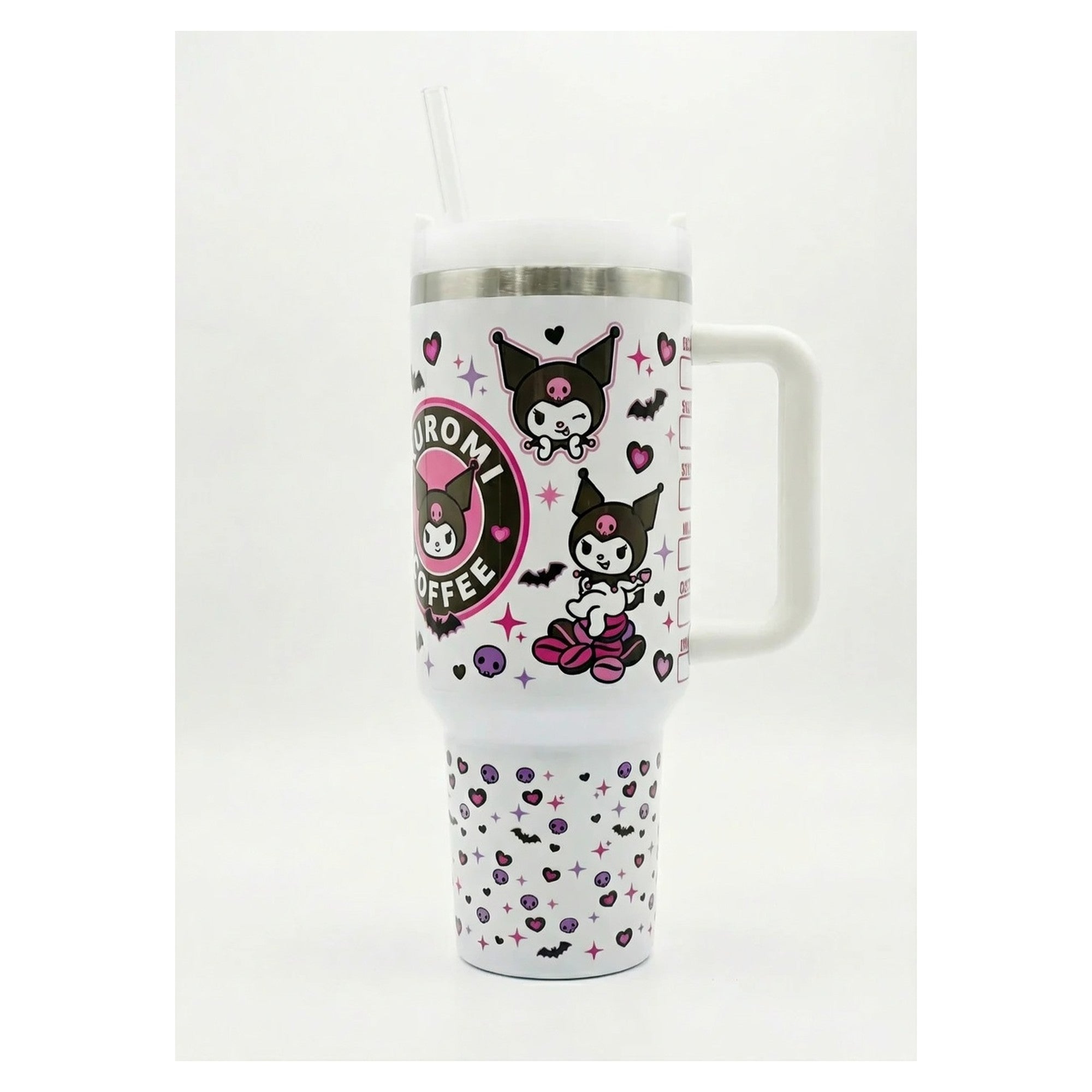 Vaso Tumbler Térmico 40oz – Diseño Kuromi Coffee Sanrio