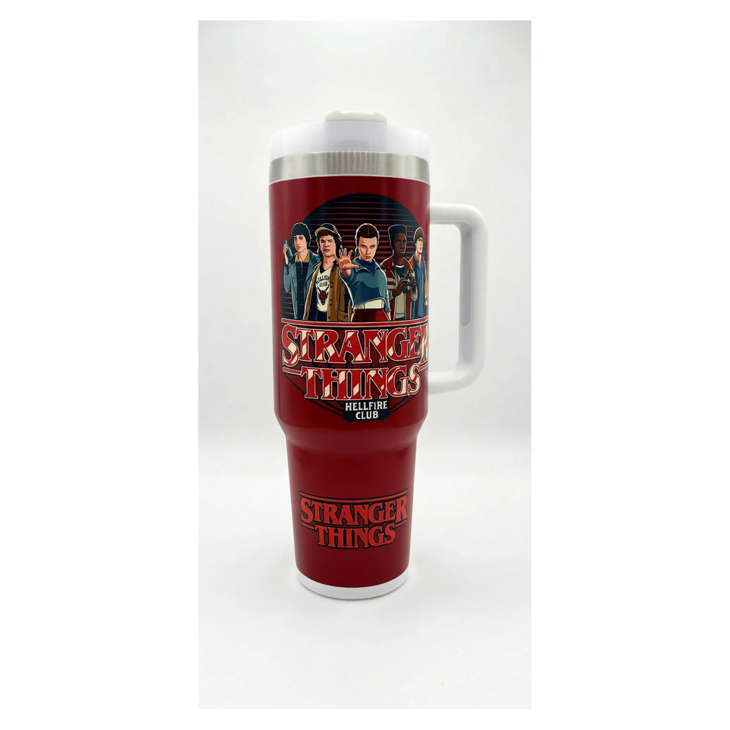 Vaso térmico 40 oz stranger things hellfire club acero inox