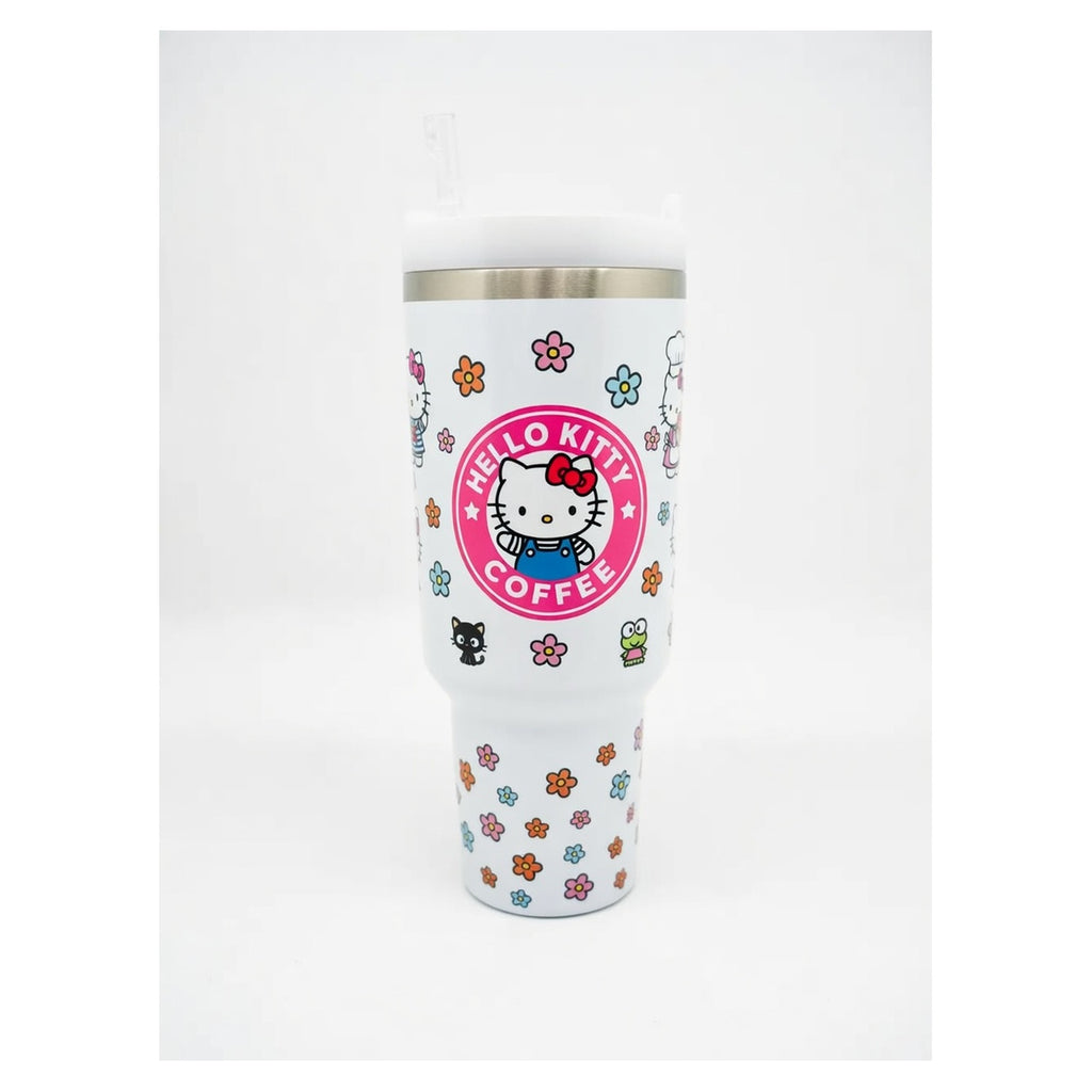 Vaso térmico hello kitty 40 oz con tapa y bombilla