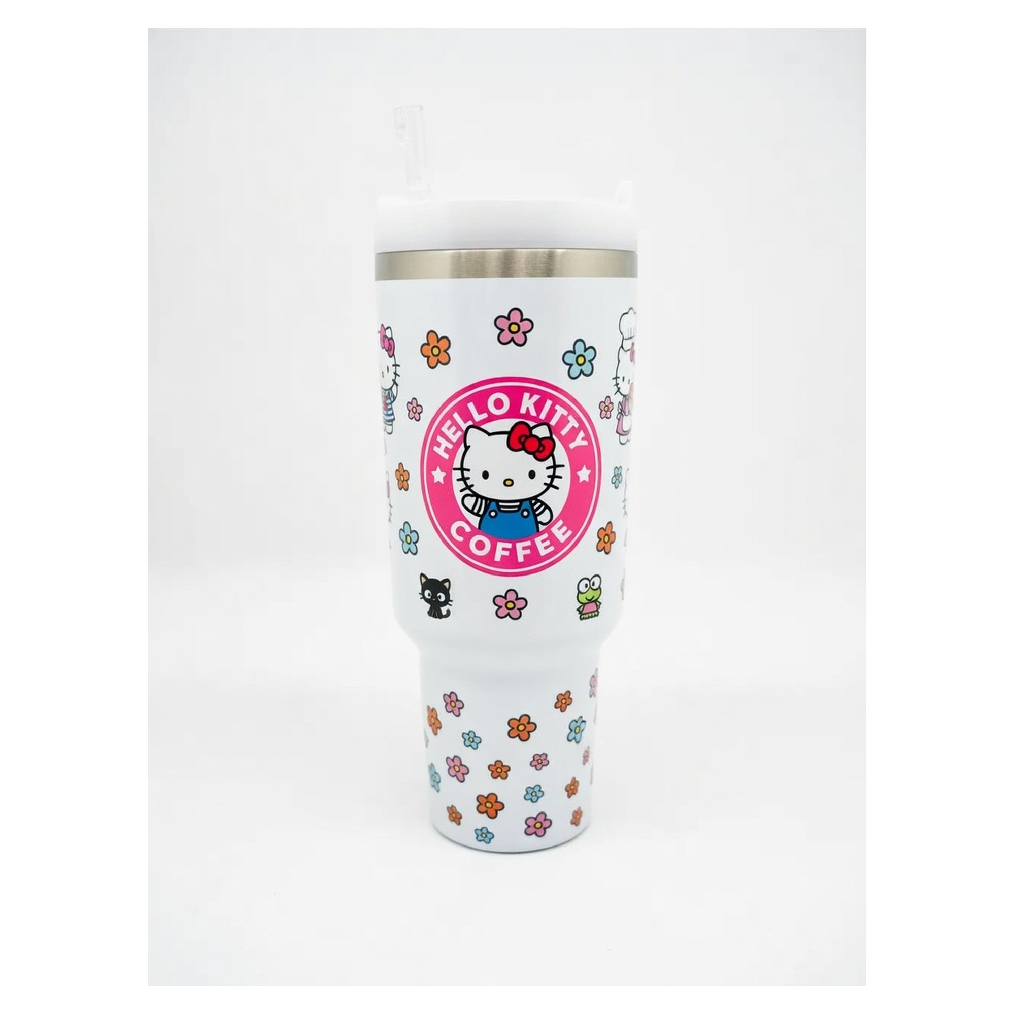 Vaso térmico hello kitty 40 oz con tapa y bombilla