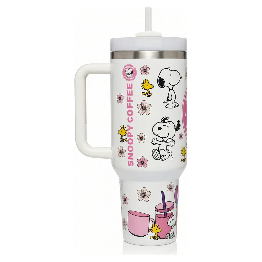 Vaso Tumbler Térmico 40oz – Snoopy Coffee Pink
