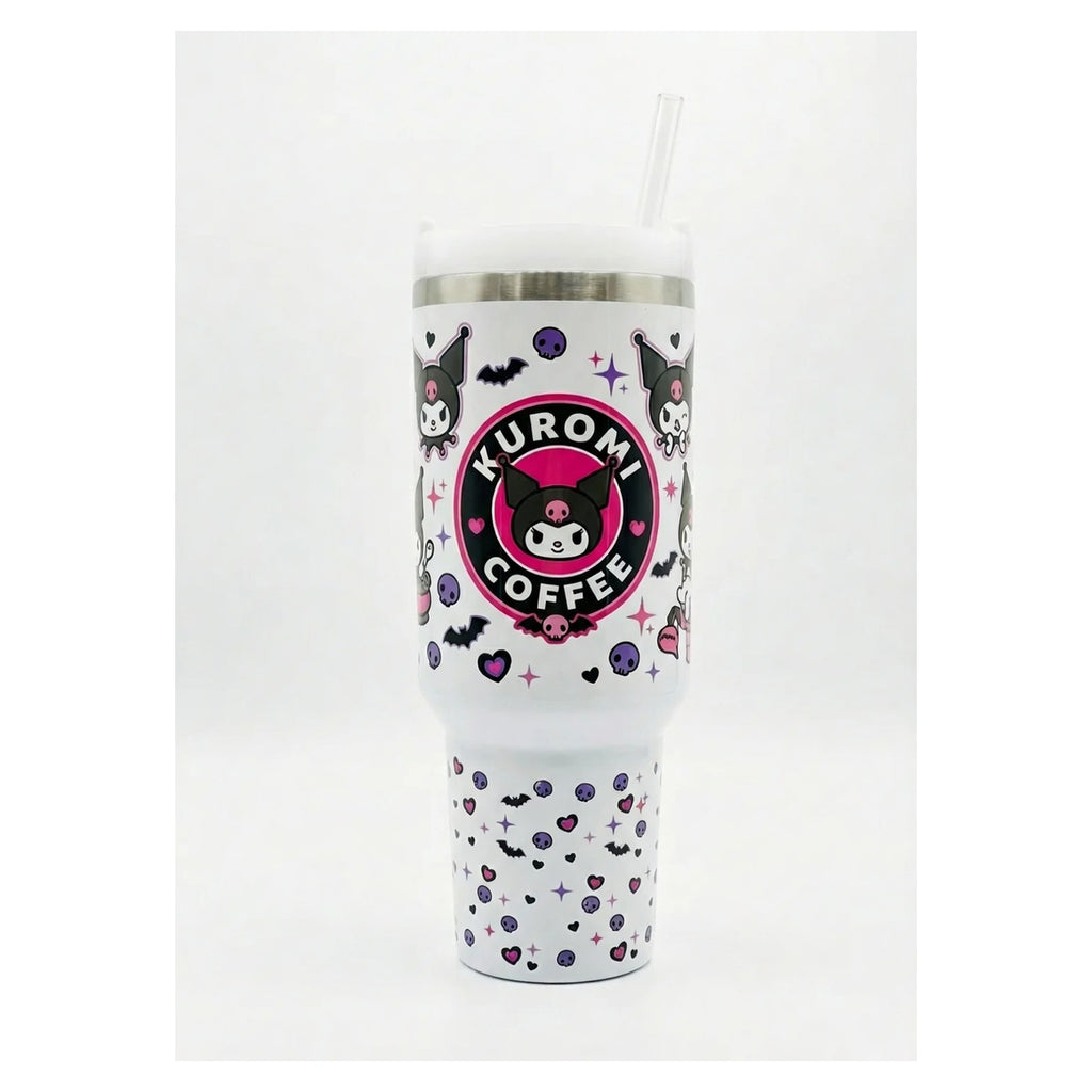 Vaso Tumbler Térmico 40oz – Diseño Kuromi Coffee Sanrio