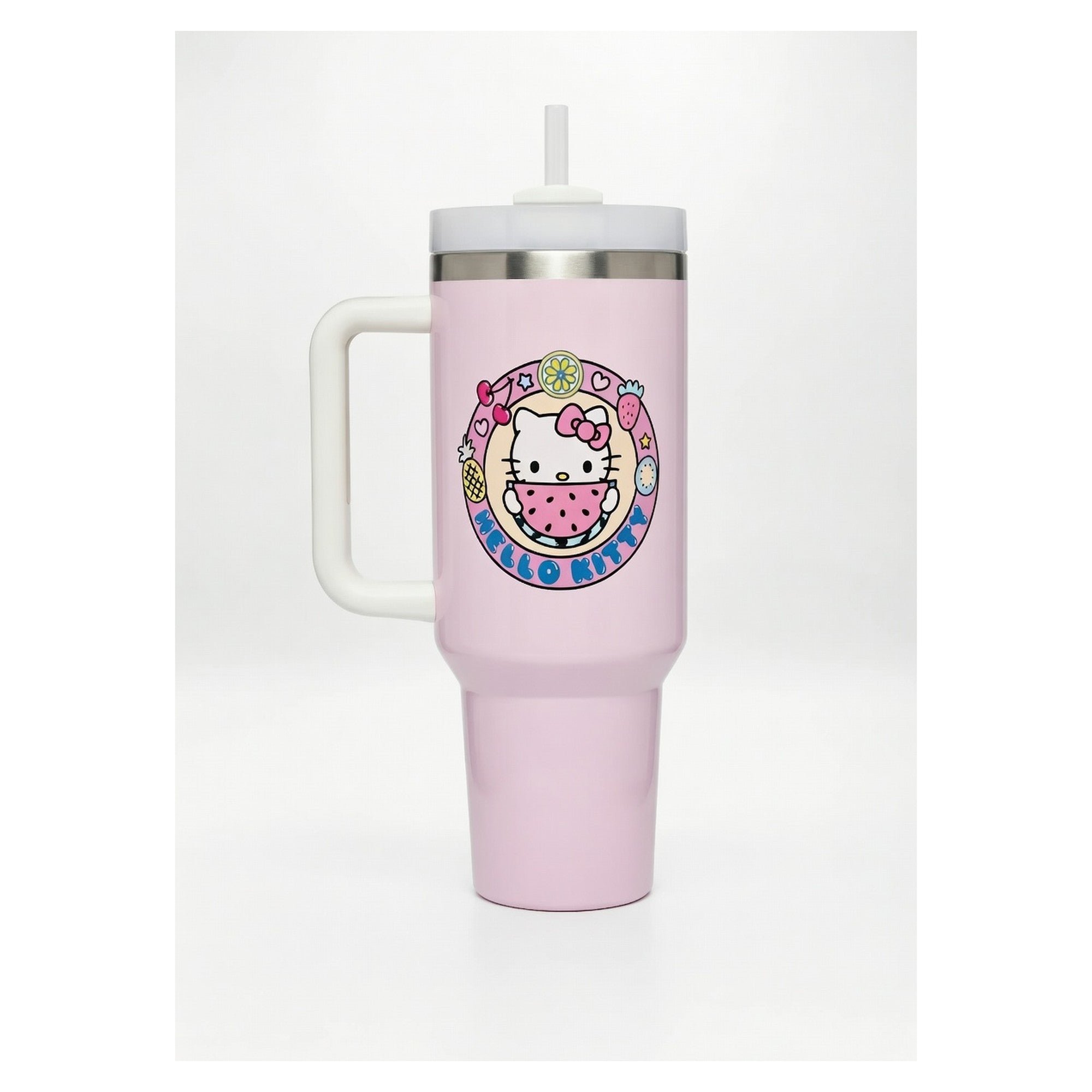 Vaso Tumbler Térmico 40oz – Diseño Hello Kitty Watermelon Sanrio