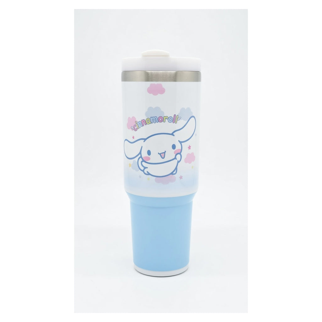 Vaso térmico 40 oz cinnamoroll celeste con tapa y bombilla