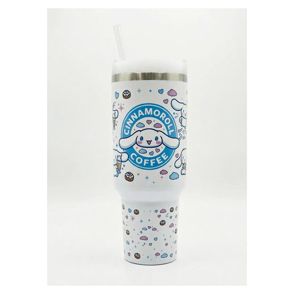 Vaso Tumbler Térmico 40oz – Diseño Cinnamoroll Coffee Sanrio