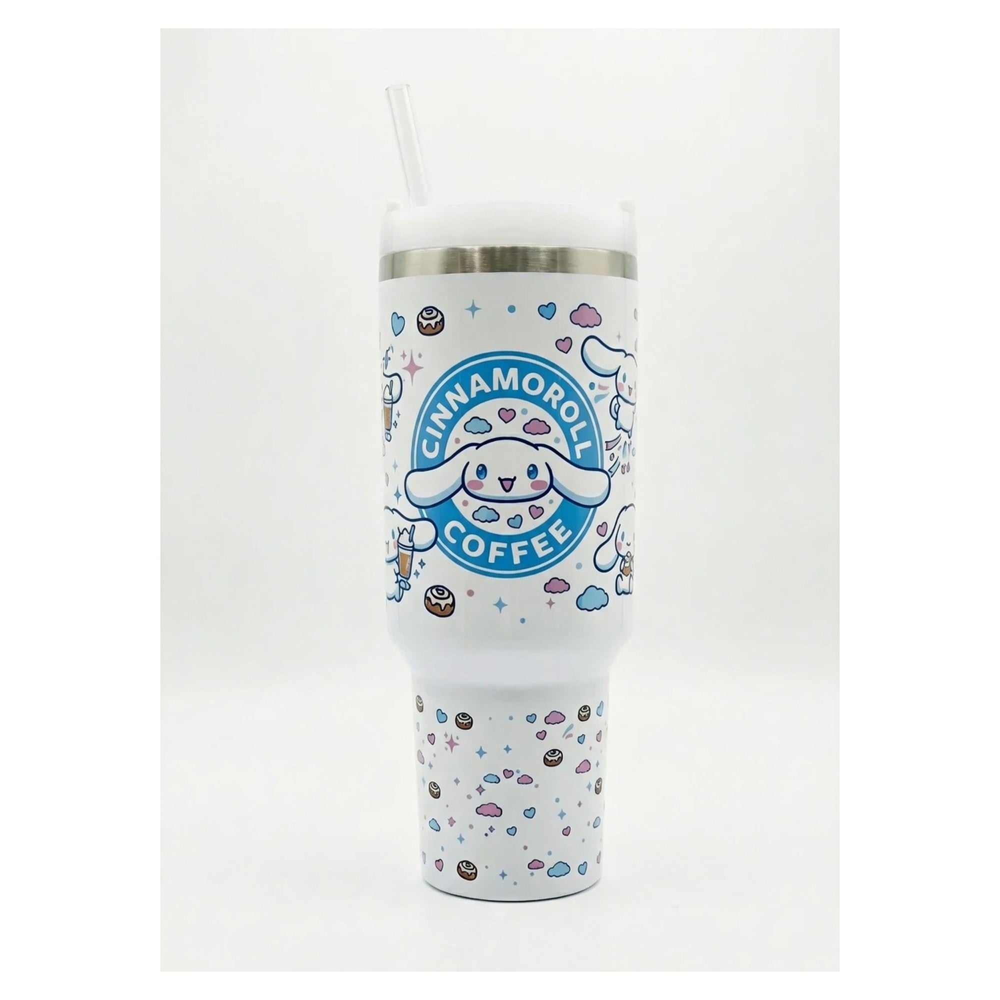 Vaso Tumbler Térmico 40oz – Diseño Cinnamoroll Coffee Sanrio