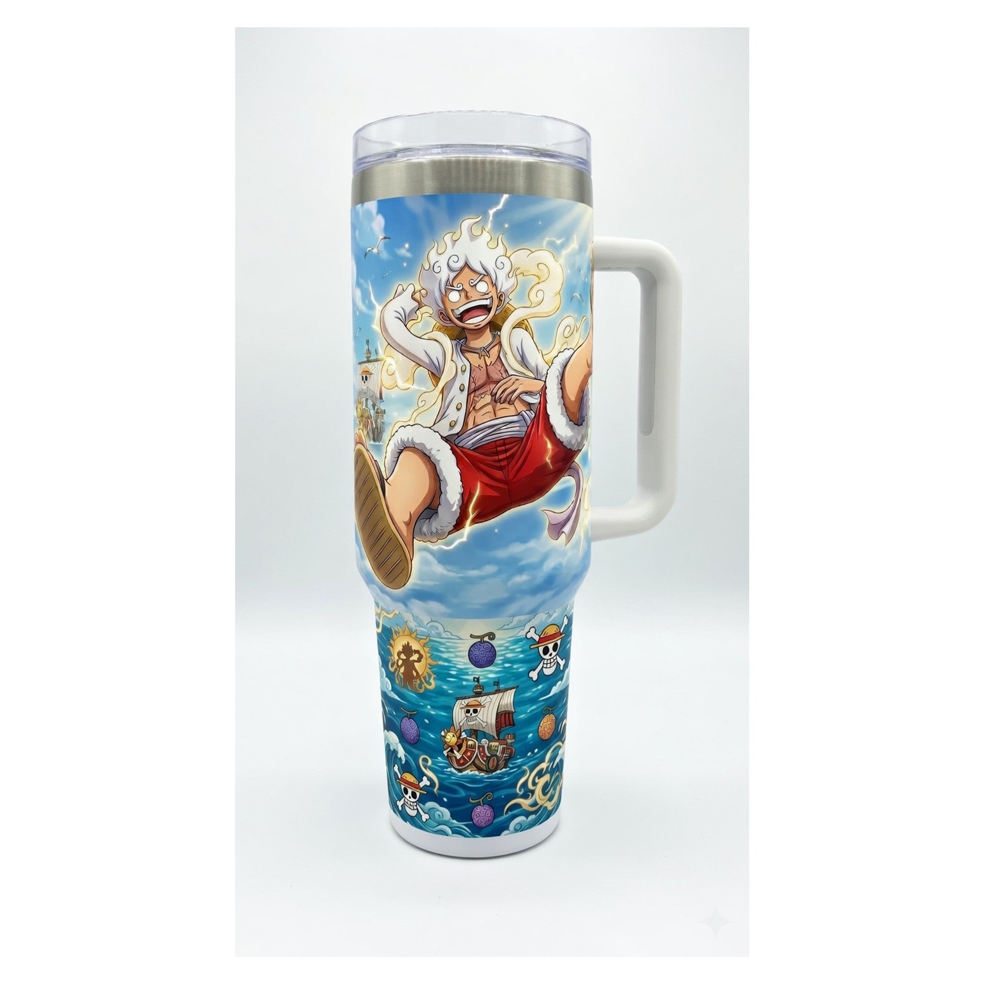 Vaso térmico 40 oz One Piece Luffy Gear 5 diseño único