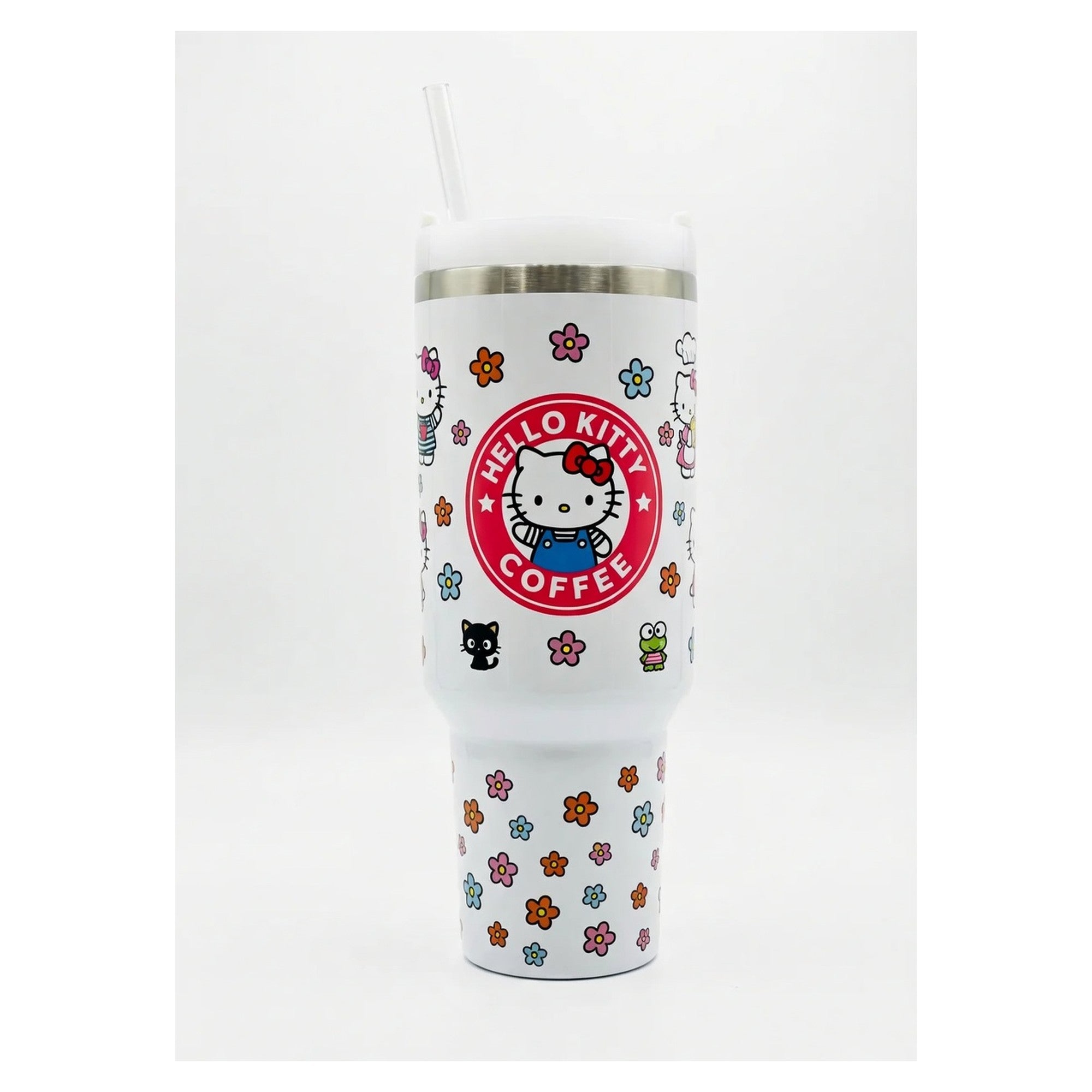 Vaso Tumbler Térmico 40oz - Diseño Hello Kitty Coffee