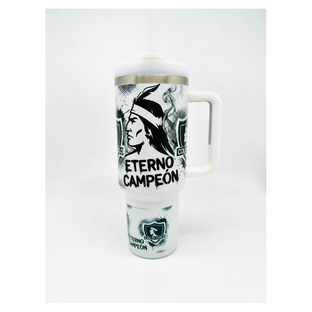 Tumbler vaso térmico colo colo 40 fl oz exclusivo